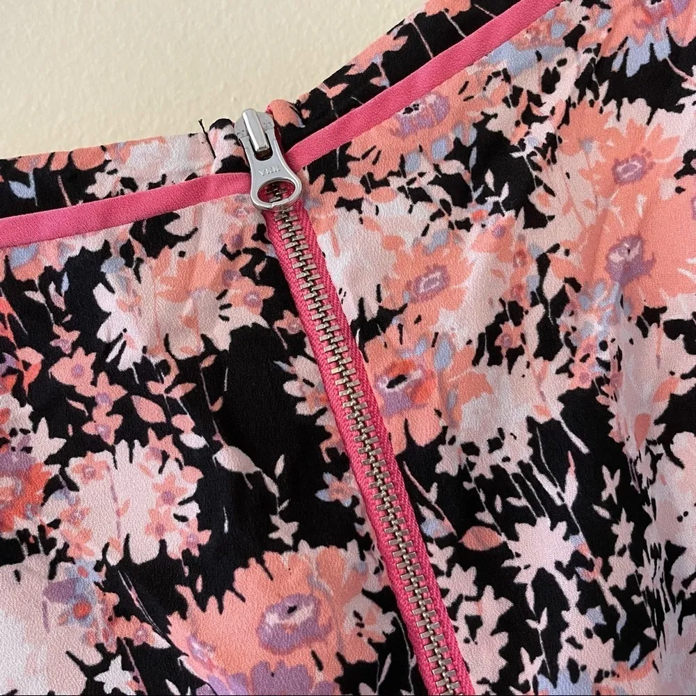 Motherhood Maternity pink floral top ruched vintage single stitch women’s shirt - Image 8