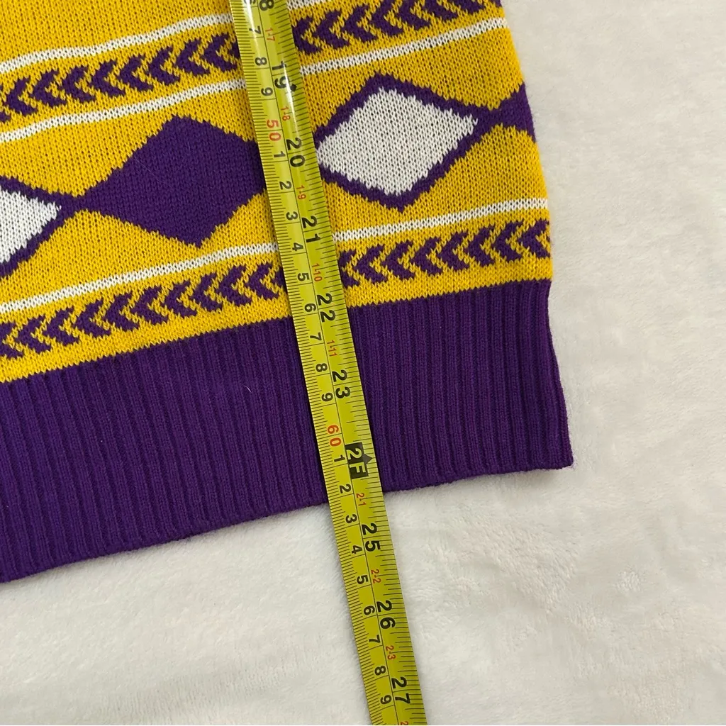 Los Angeles LA Lakers NBA Basketball Ugly Christmas XMAS Party Sweater Women’s M - Image 5