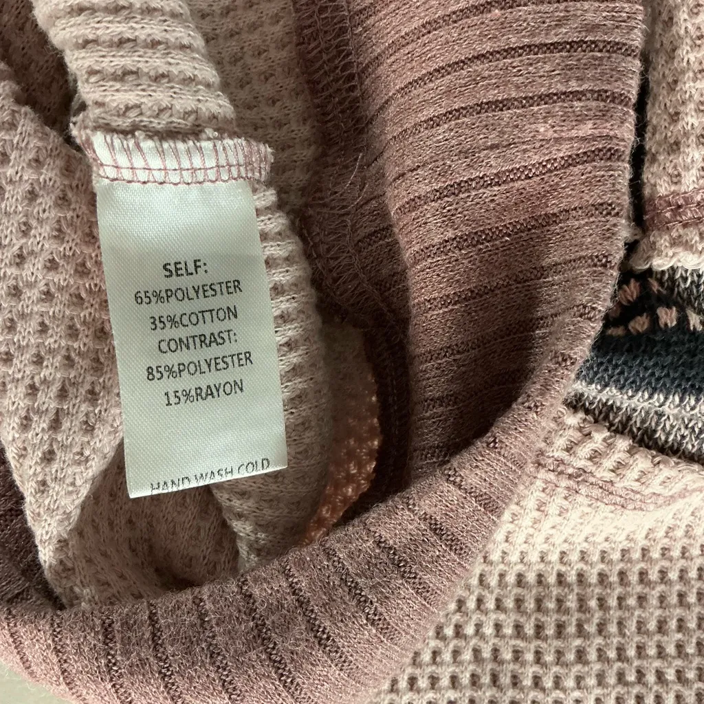 Easel Tan and Brown Striped Women's Sweater - Image 5