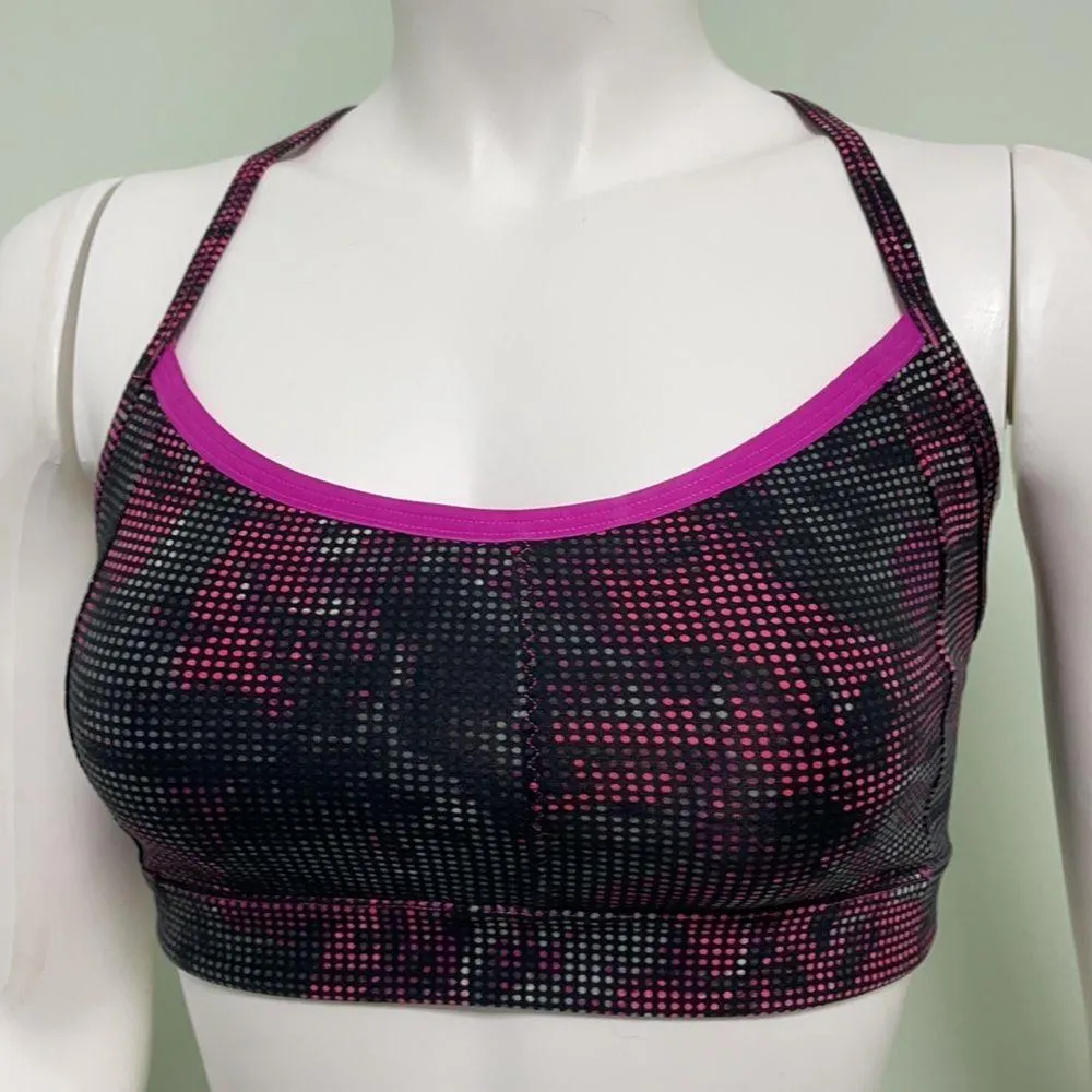 Athleta Dot Maze Comfort Zone Sports Bra Small - Image 2