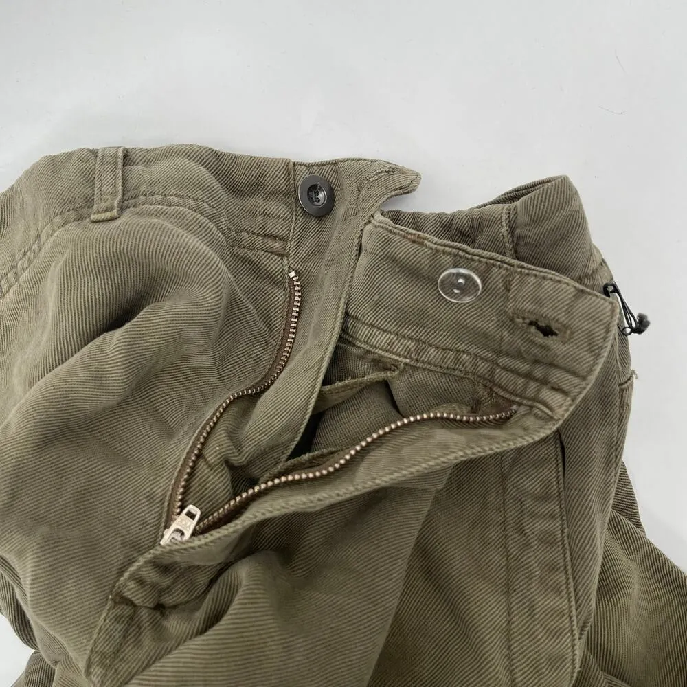 BELLA DAHL Sienna Pants Size 31 NWT Rolled Cargo Linen Blend Jogger Green Casual - Image 9