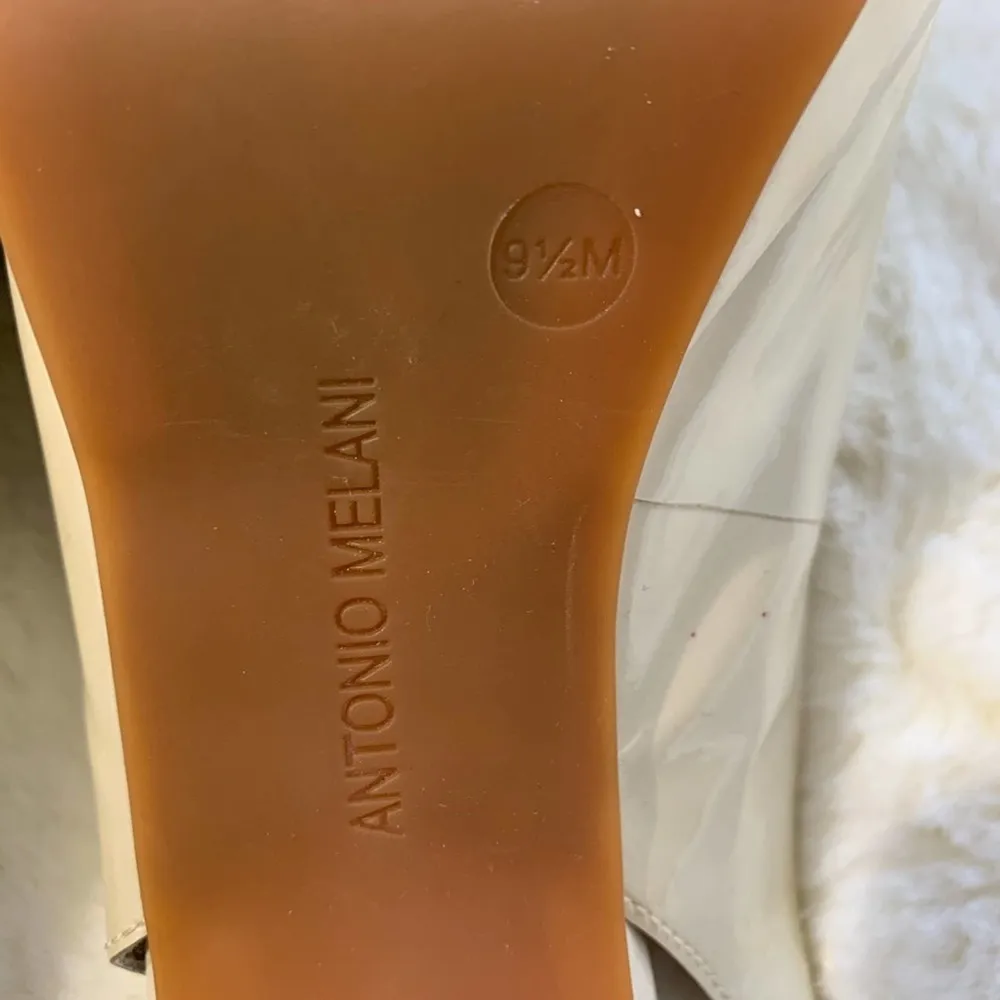 Antonio Melani Pumps Pearl Haleen Patent Leather Sling  Back Shoes Size 9.5 - Image 4