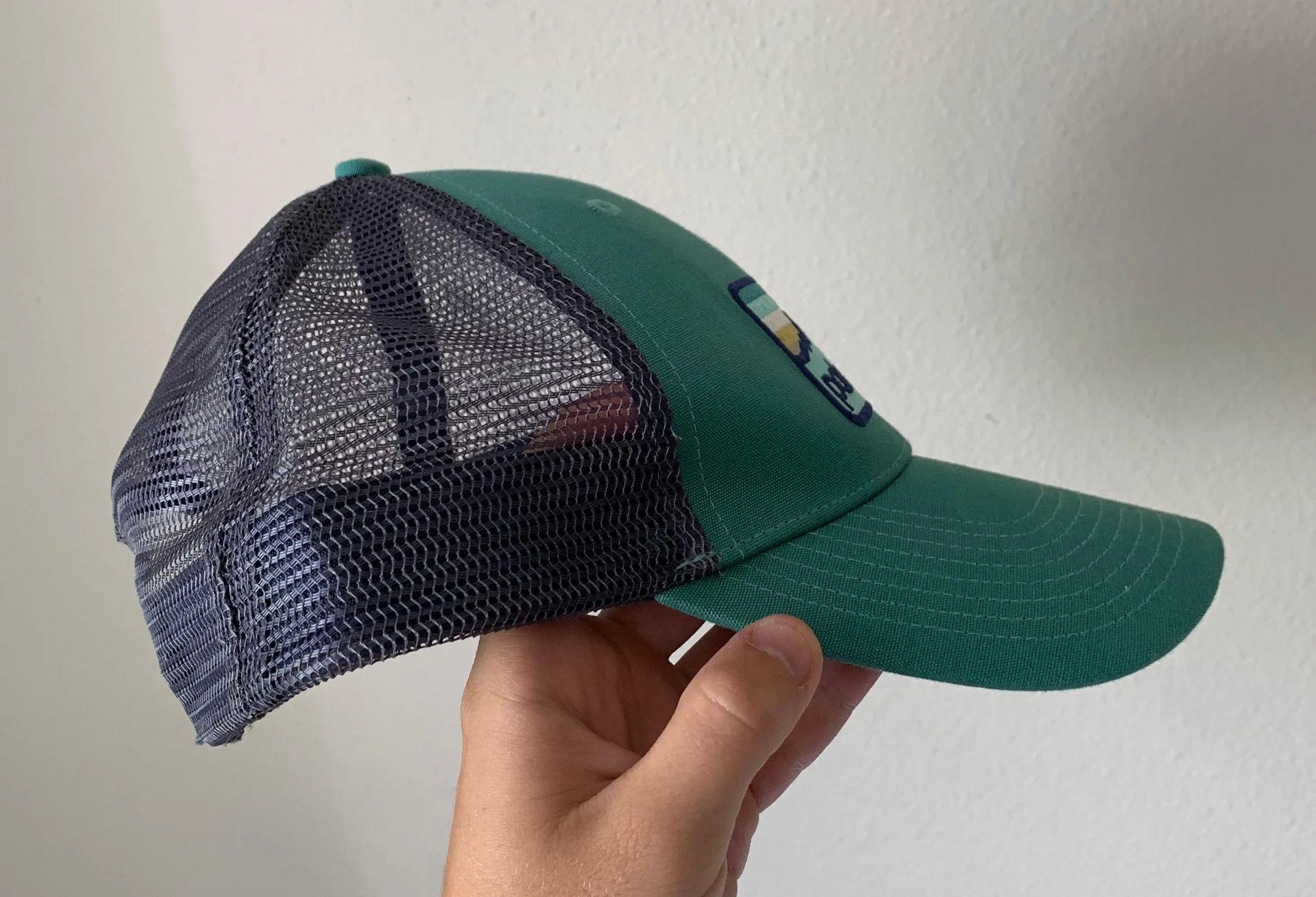 Patagonia Blue Trucker Hat - Image 2