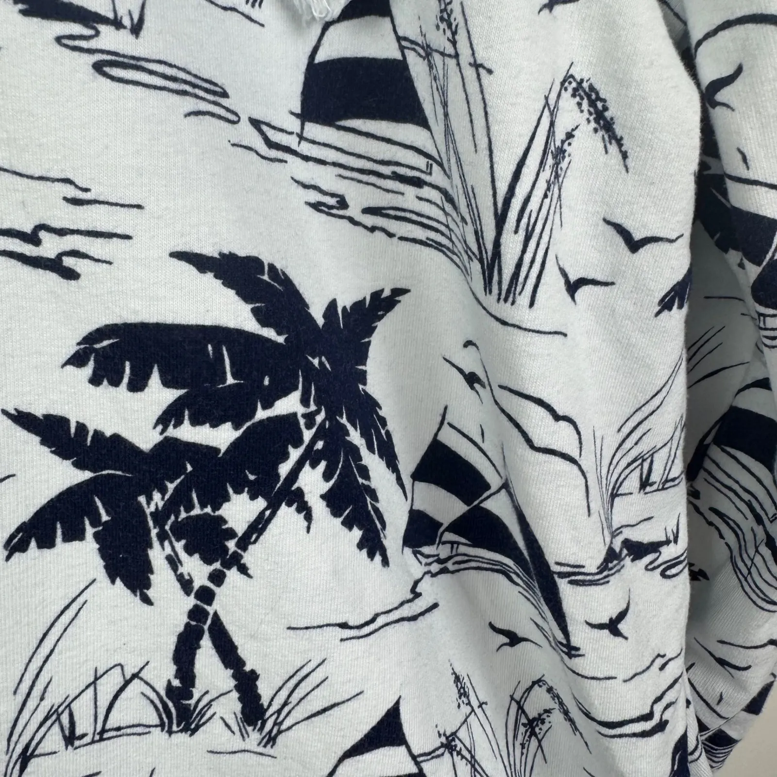 Talbots Sail Away Scoop Neck Hoodie Size XL Nautical Beach Preppy Coastal‎ Comfy - Image 3