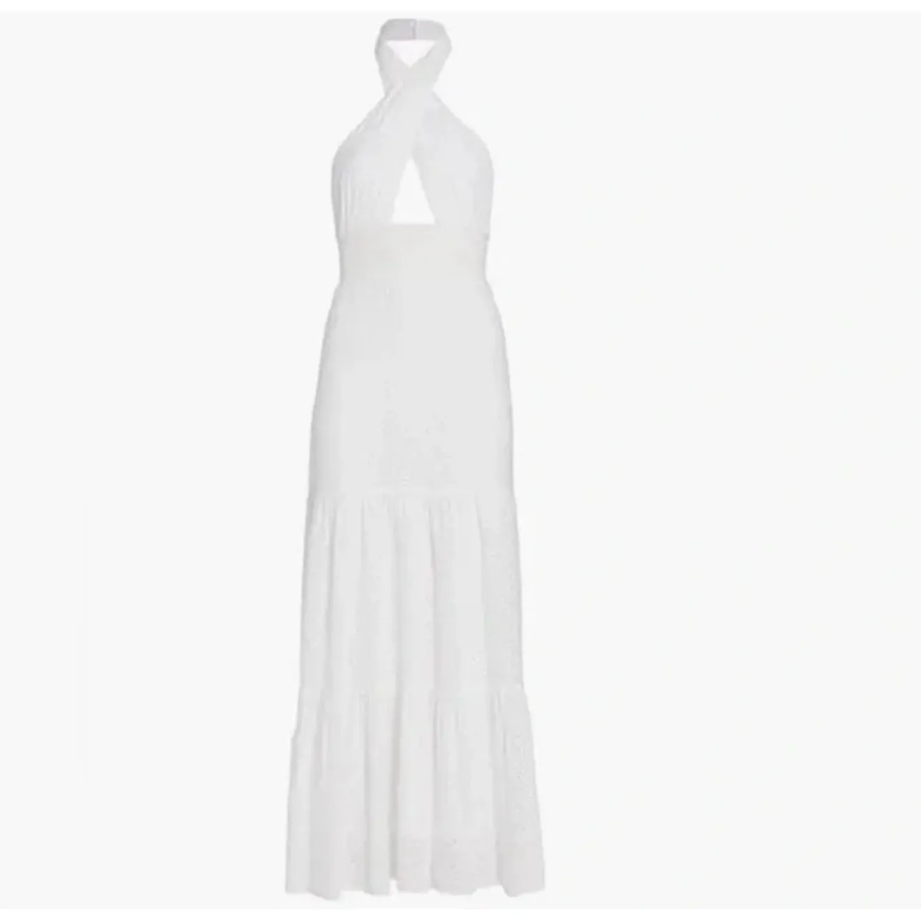 NWT ALICE + OLIVIA Lyndon Cross Front
Halter Maxi Dress in‎ White Sz 6 $495 - Image 7
