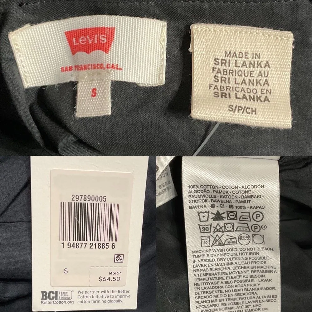 Black Clea Cotton Tiered Sleeveless Babydoll Dress Small NWT - Image 8