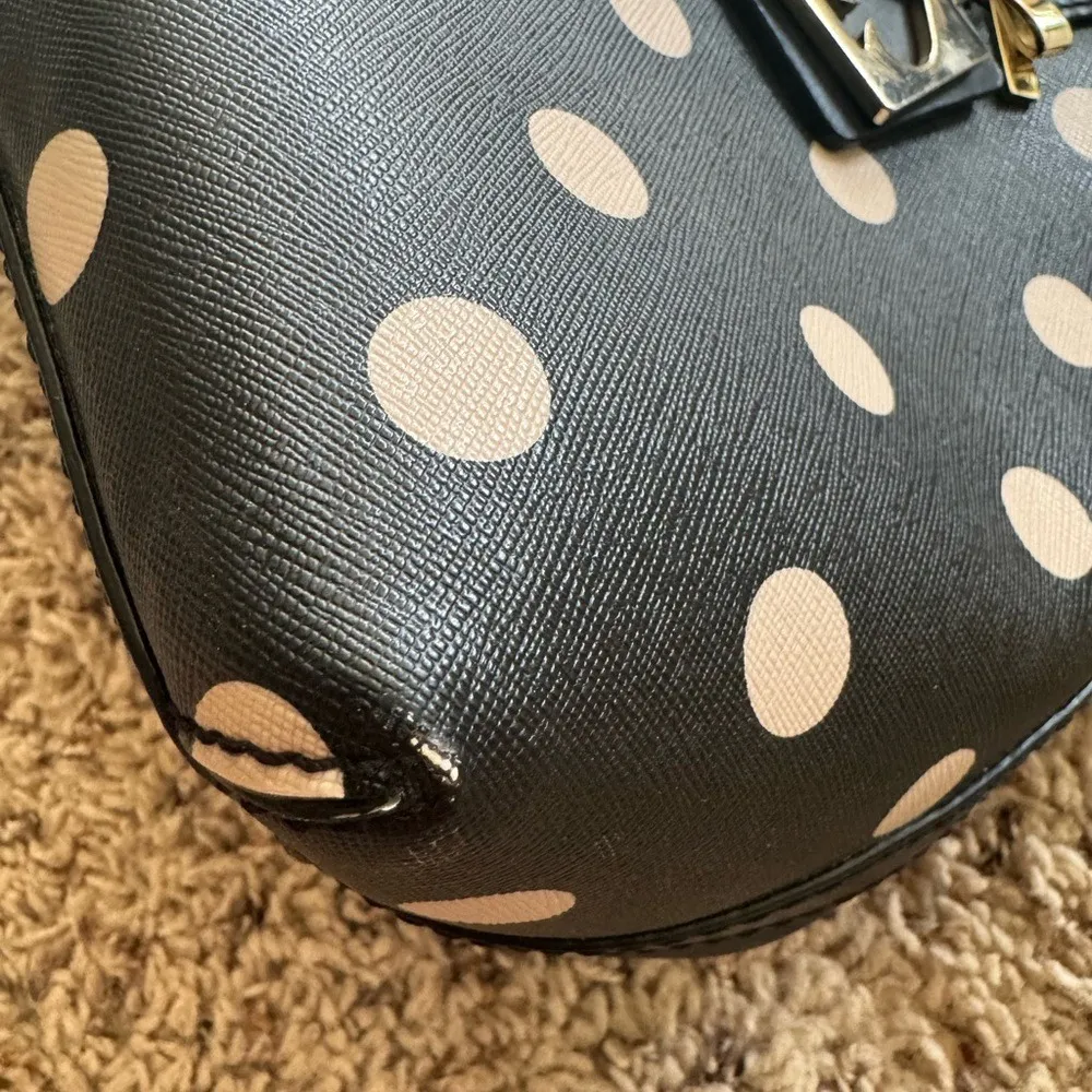 Kate Spade Handle Bag, Black‎ White Polka Dot - Image 16