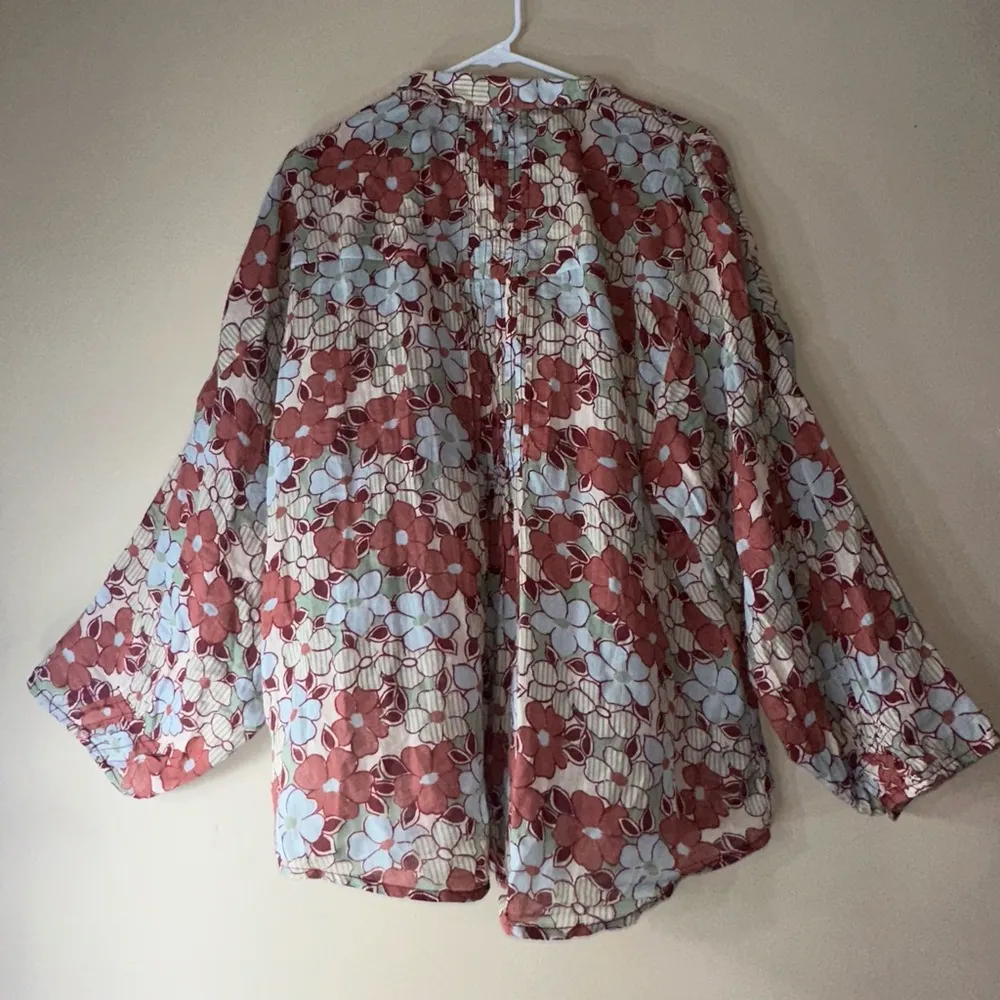 Boho Free people Sienna Button-Up Shirt size M - Image 4