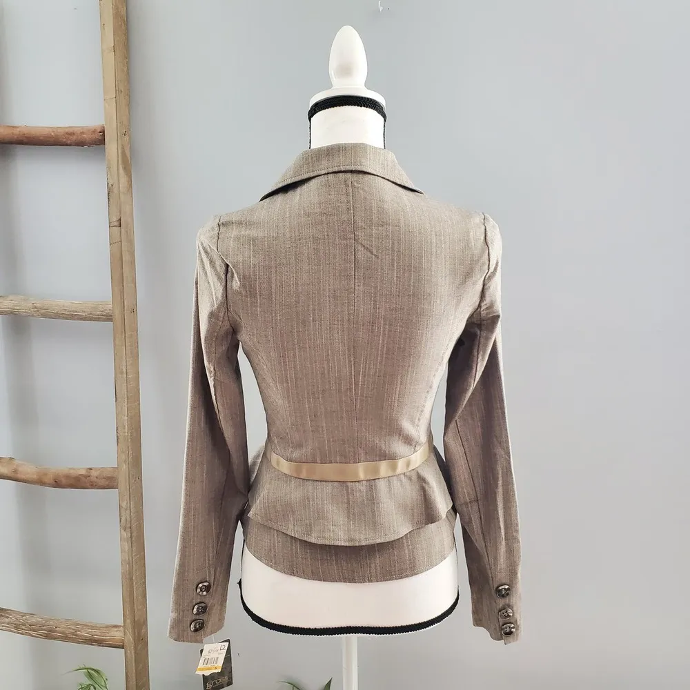 Grass Collection Spring Awakening Tiered Pleated Jacket Blazer S - Image 2