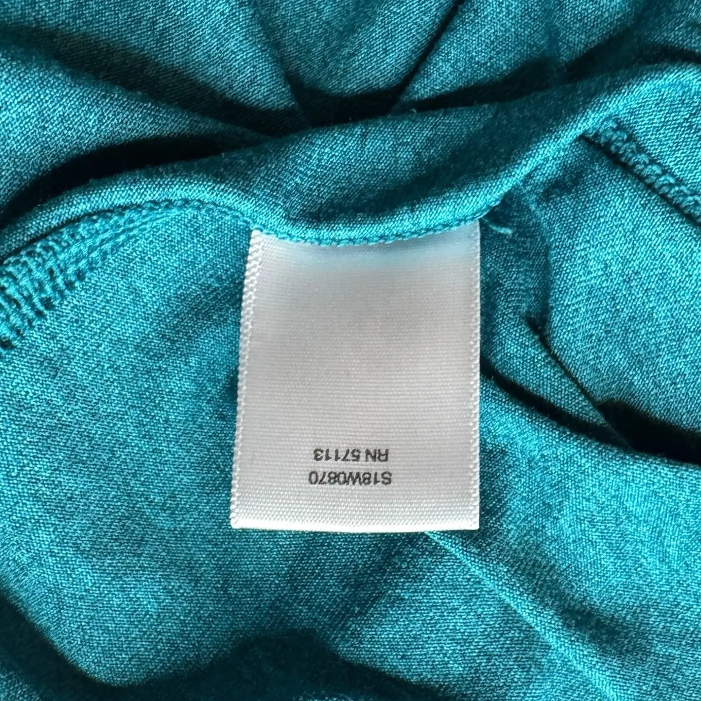 EMS Women's TechWick Teal Half-Zip Pullover Long Sleeve Shirt Hiking Skiing - Image 8