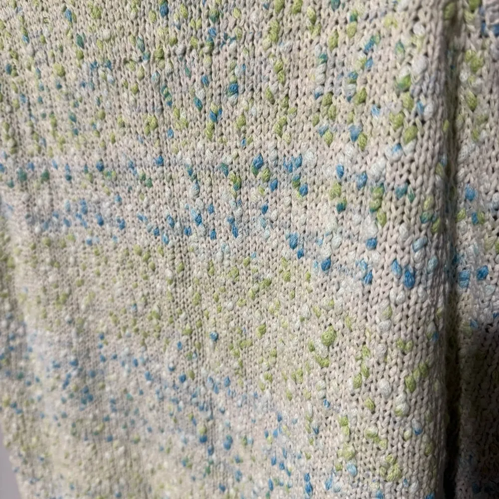 APPLESEED’S 100% COTTON MOCK NECK KNIT SLEEVELESS SWEATER TOP SIDE SLIT SIZE M - Image 8