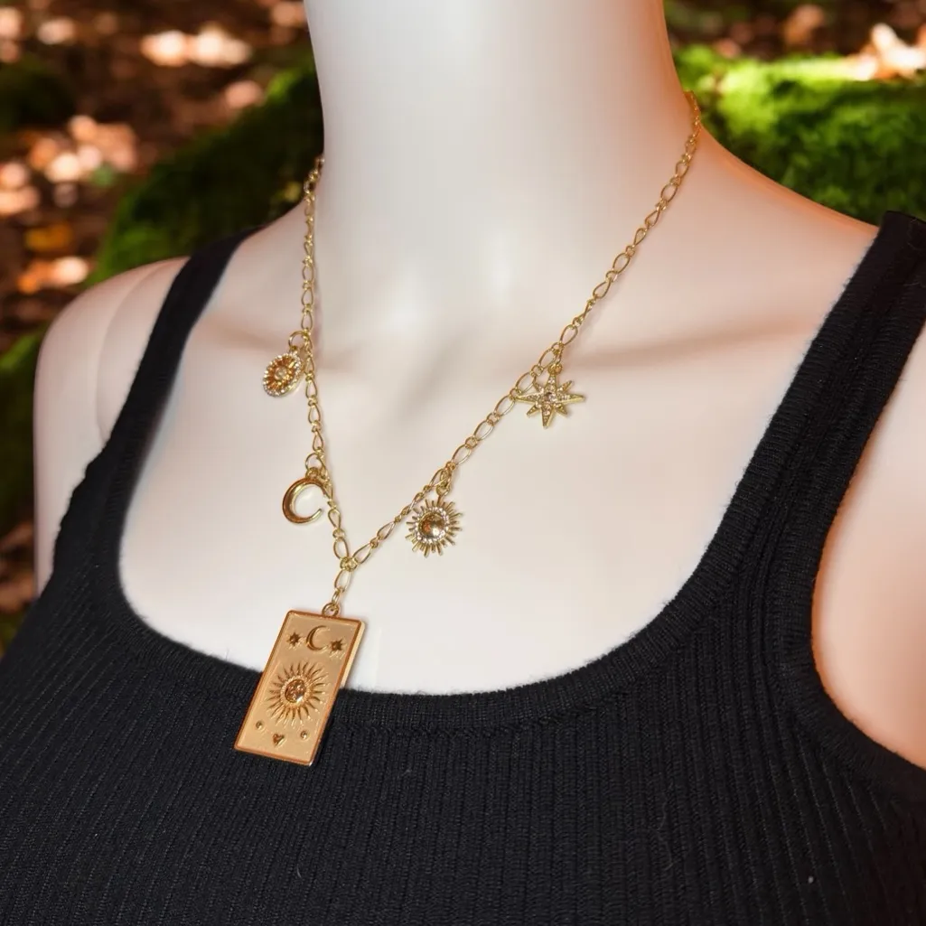 🌅⏳Golden Hour Charm Necklace ⏳🌅 - Image 3