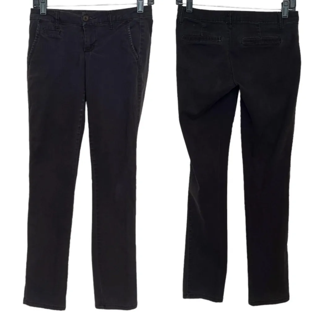 Aeropostale  black skinny twill pants jeans
Black Slim Fit Pants - Image 5