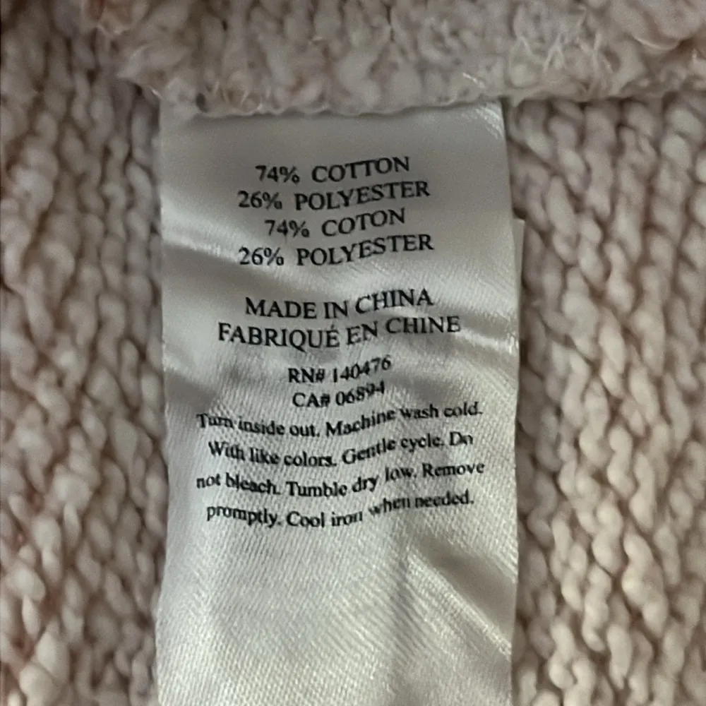 Faherty Seabrook Women's Hooded Pullover Hoodie Pink Peach Small - Image 6