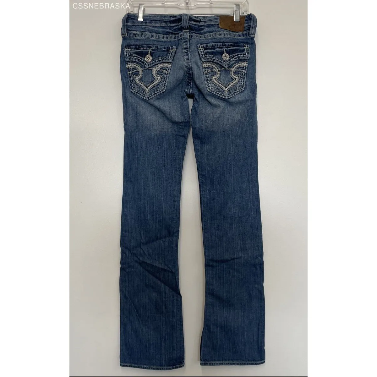 Big Star Blue Sweet Ultra-Low Rise Crop - Size 28XL - Image 7