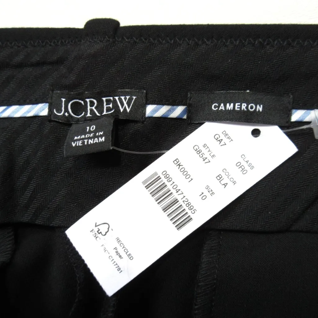 NWT J.Crew Slim Crop Cameron in Black Four Season Stretch Ankle Crop Pants 10 - Image 3