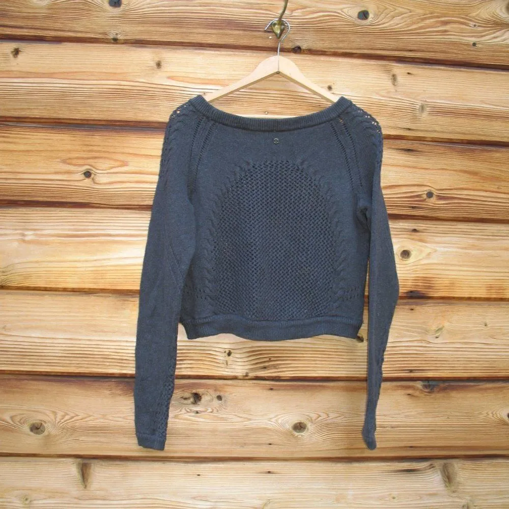 Lululemon Be Present Pullover Top Sweater Heathered Black 4 - Image 6