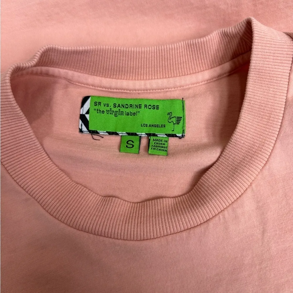 Free People x Sandrine Rose Pink Padded Shoulder Tank Top Small NWOT - Image 2