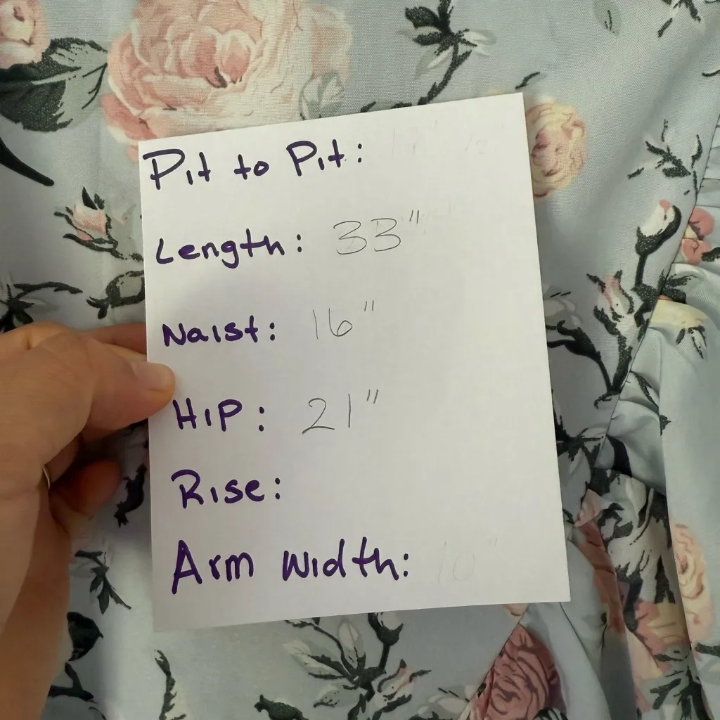 Milk & Honey, Asymmetrical Pink and Blue Wrap Maxi Skirt Size XL - Image 5