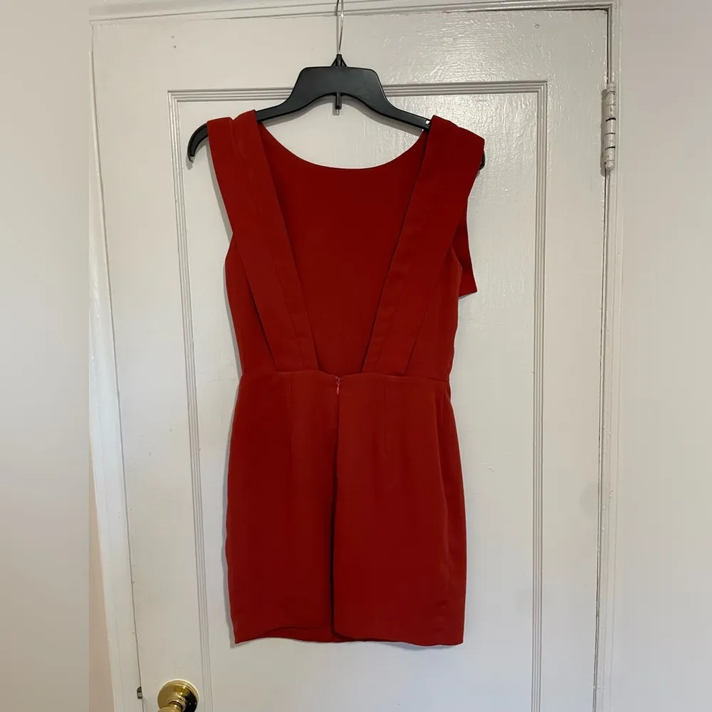 REVOLVE Line&Dot Deep V-Back Dress Moscow Red XS - Image 3