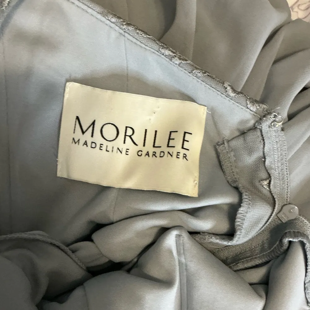 Mori Lee Green Embellished Bustier Gown - Image 4