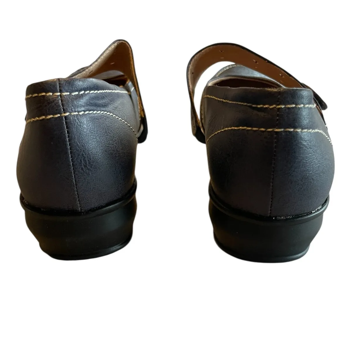 Caravelle Blue MaryJanes WIDE FIT - Image 5