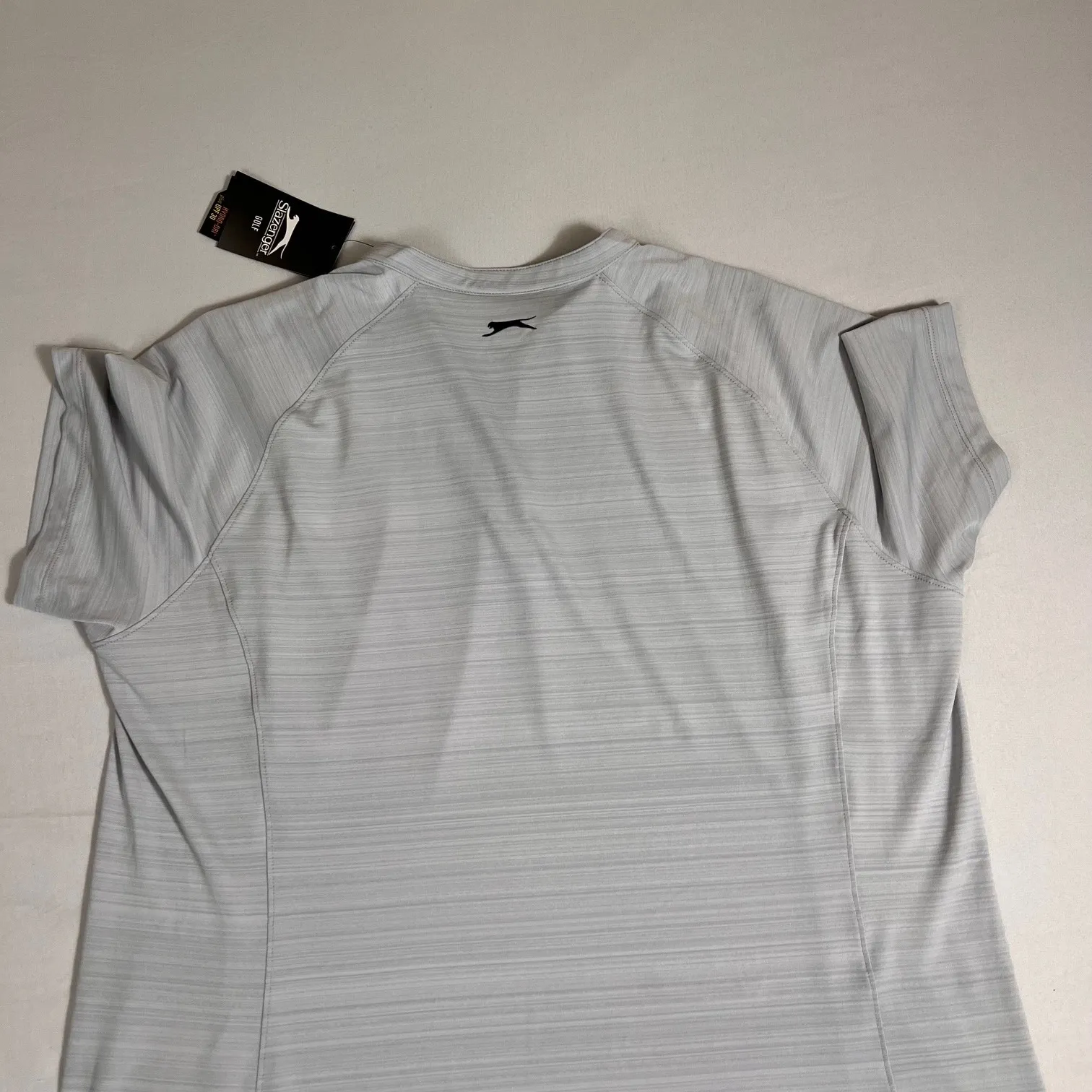 NWT Slazenger Golf Shirt Womens XXL Gray Short Sleeve 1/4 Zip Athletic Top‎ - Image 5
