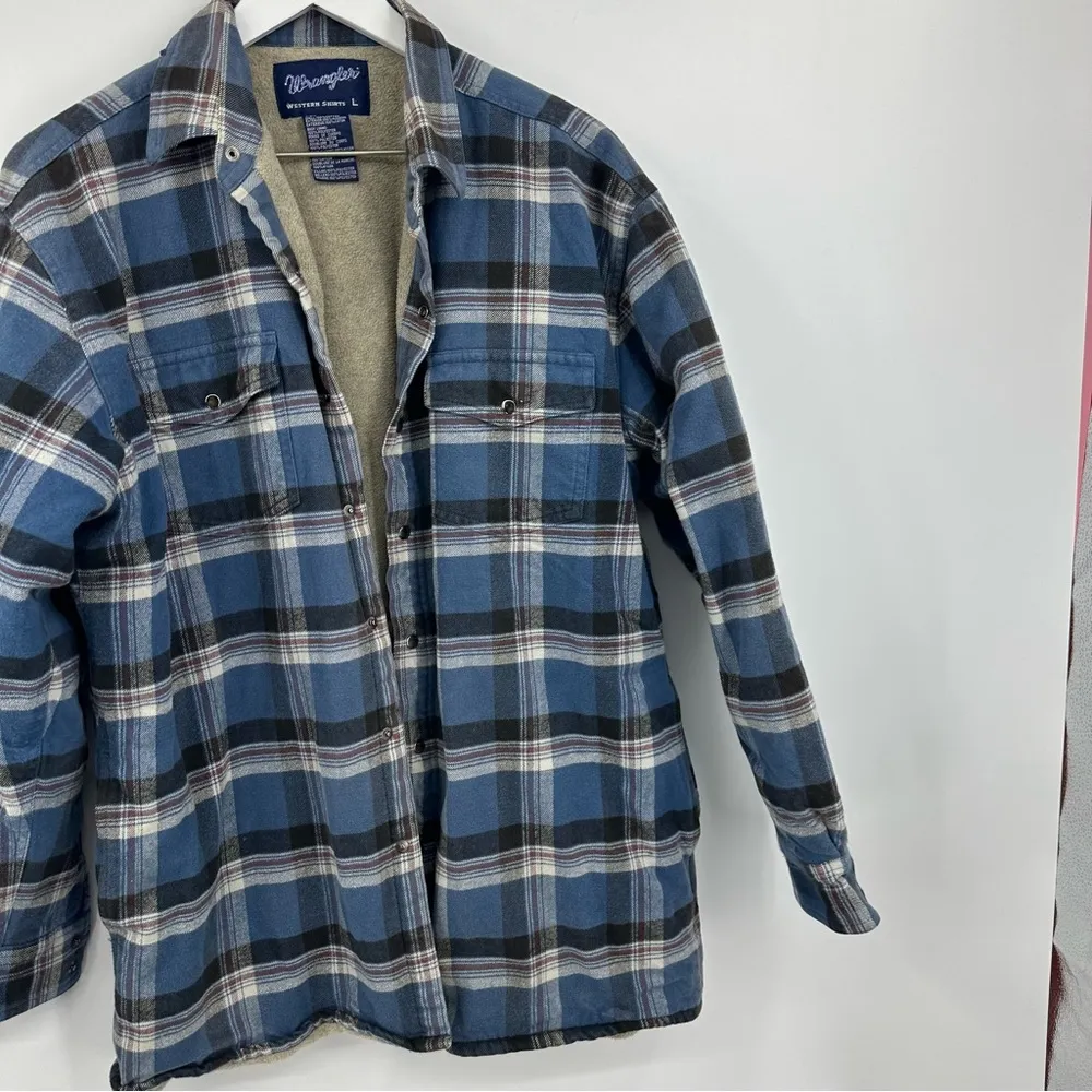Wrangler  Vintage Granolacore Plaid Shacket Size Large - Image 2
