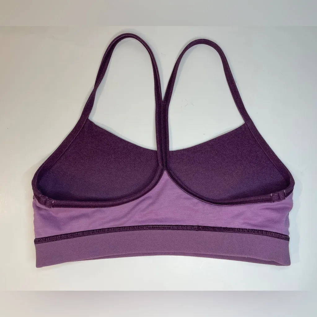 Lululemon Women’s Flow Y Nulu Purple Sports Bra Size 4‎ - Image 6