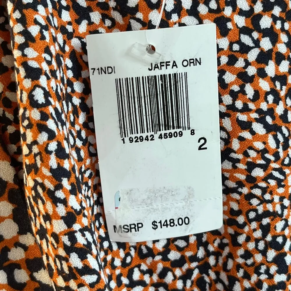 French Connection Mini Dress Jaffa Orange Size 2. NEW - Image 6