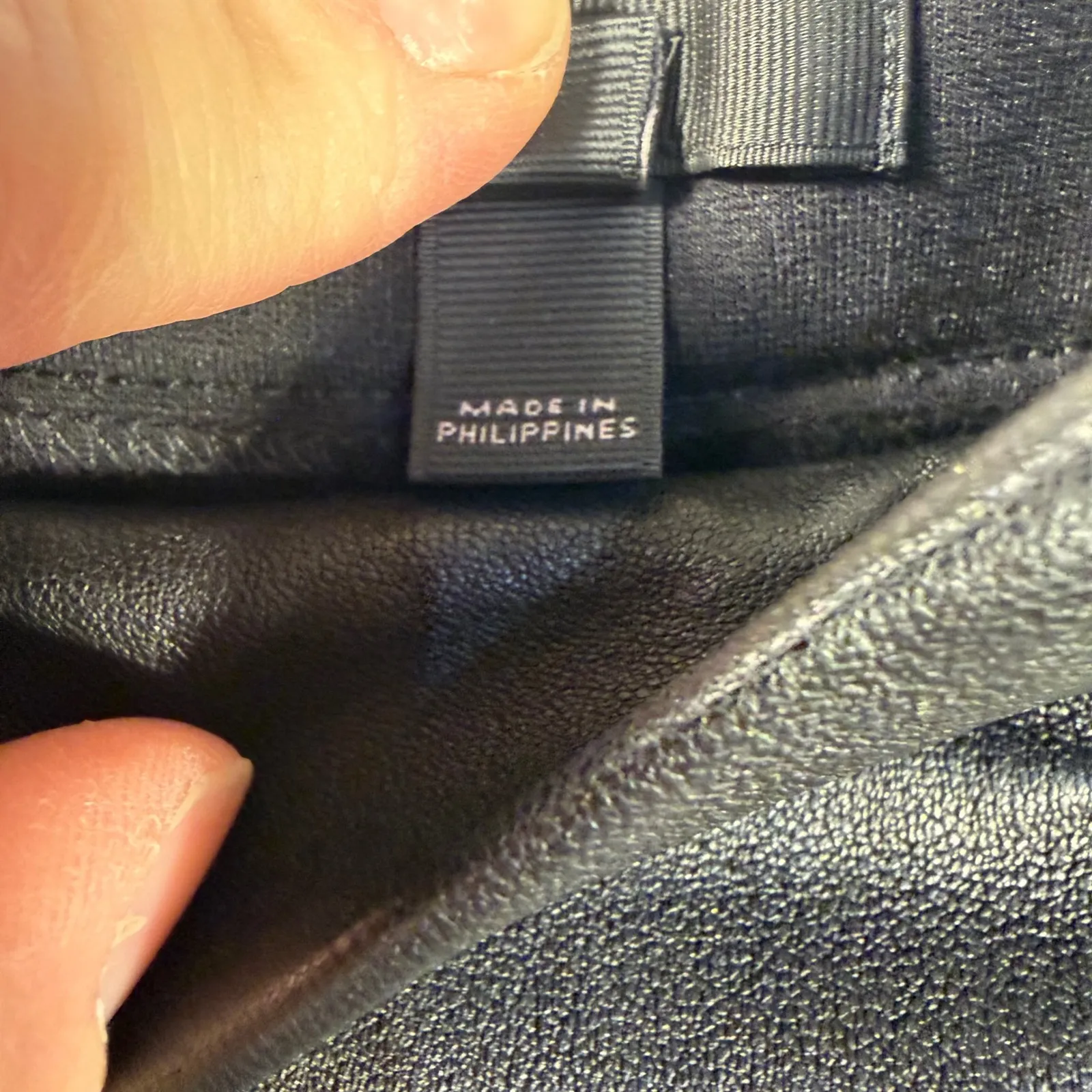 J.Crew  Leather Front Panel Ponte Pants Women's 4 Black Ankle Zip Pockets - Image 7