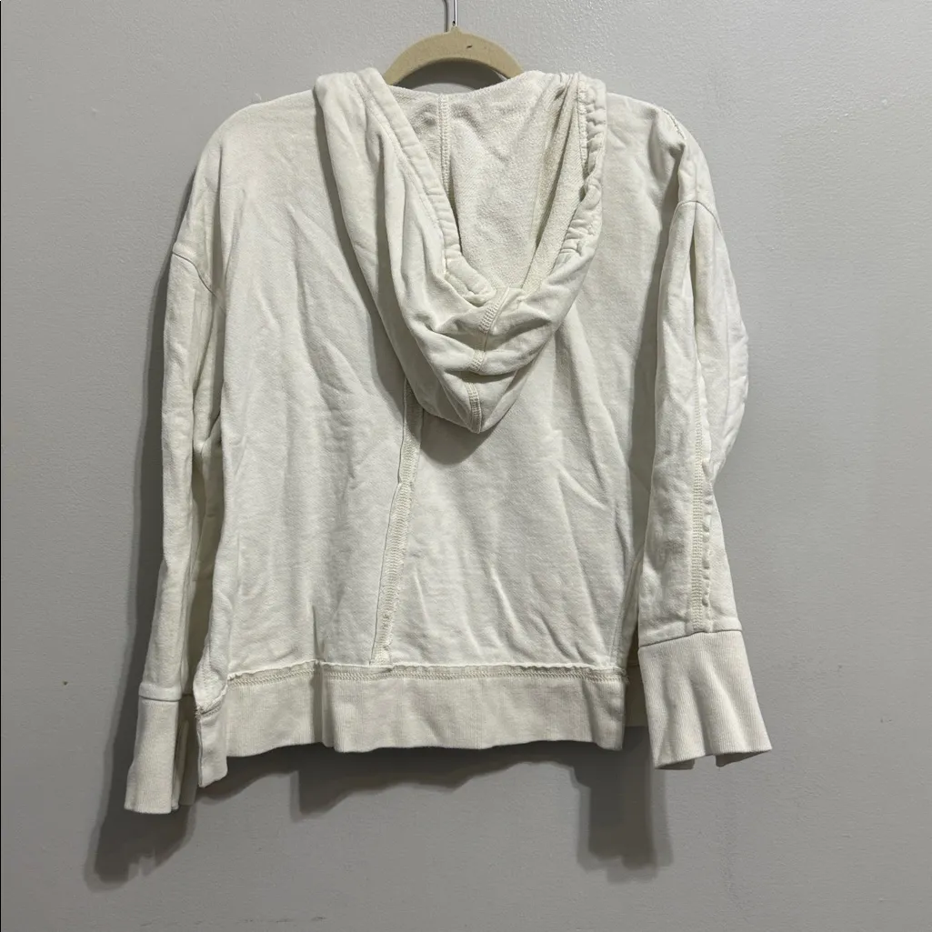 Free People Movement Only One Zip Up Hooded Jacket Cream Size XS - Image 8
