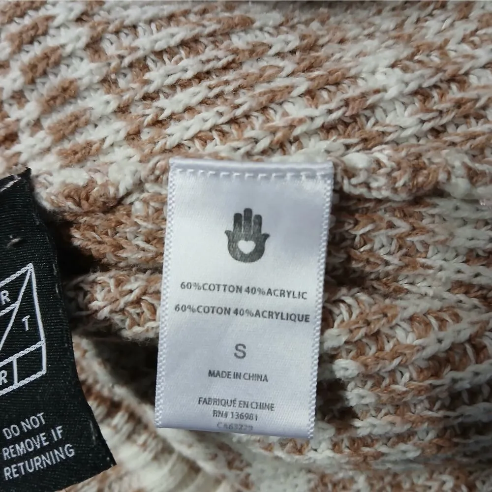 Spiritual Gangster Jordana Space Dye Knit Pants Womens Small Brown Wide Leg - Image 8