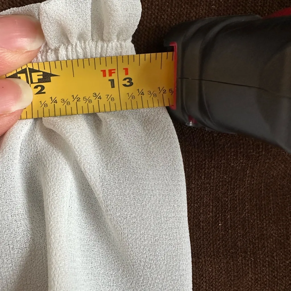 CUPSHE White Sheer Strapless Bathing Suit Cover Up with Pom Pom Hem Sz S/M - Image 12