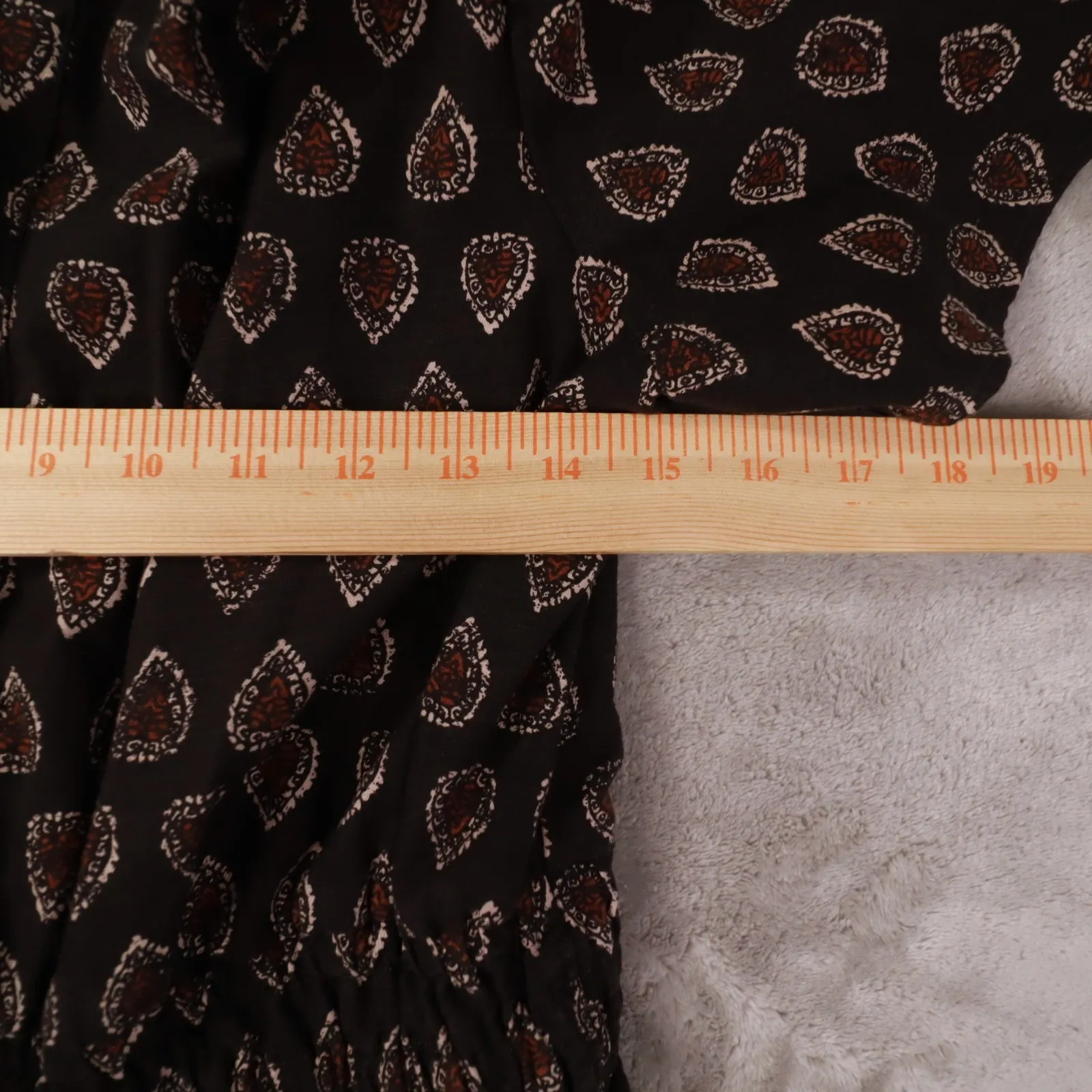 Anthropologie The Somerset Jumpsuit MP Black Printed Wide Leg Women's XS Boho - Image 6