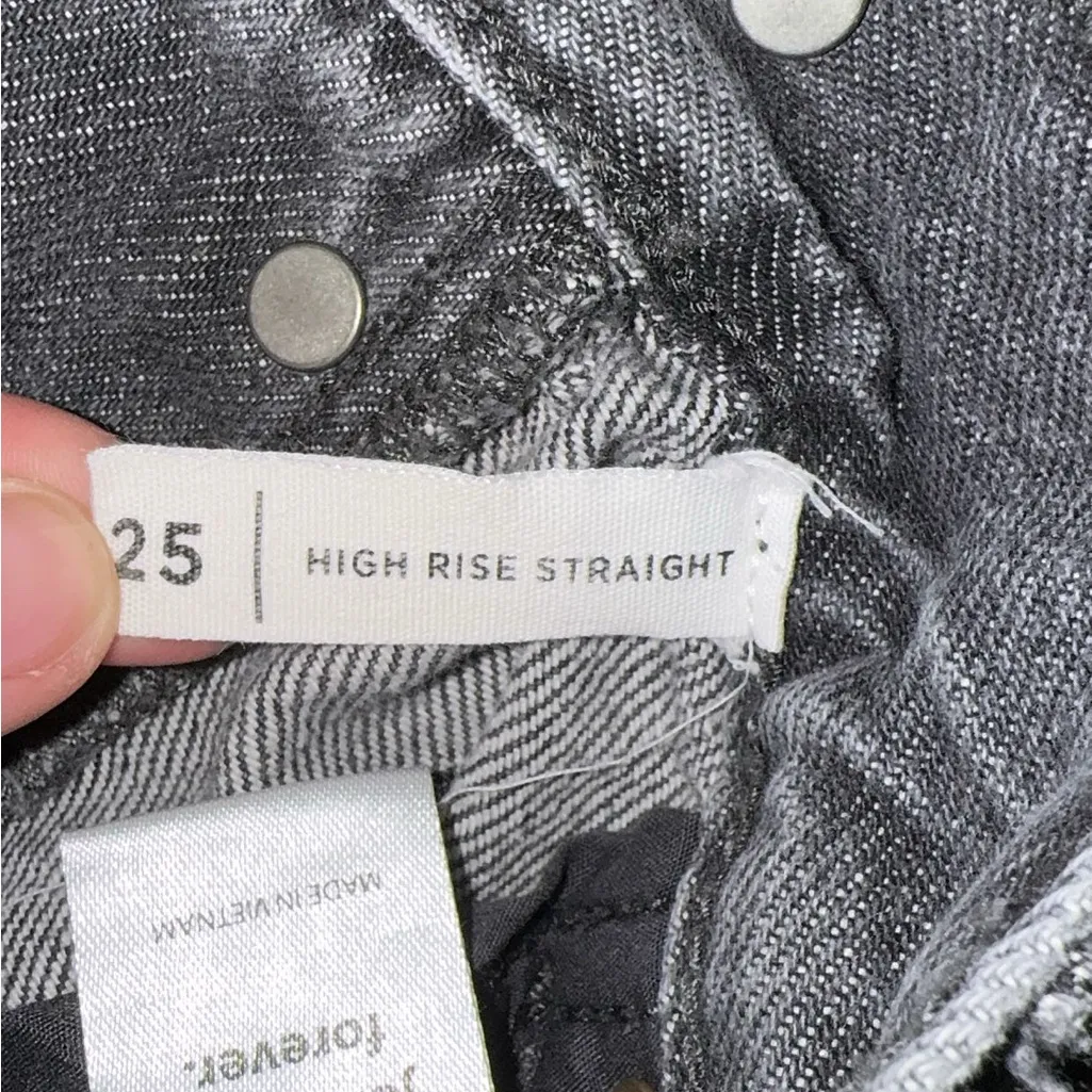 PacSun Dark Gray Straight-Leg Jeans - Image 3