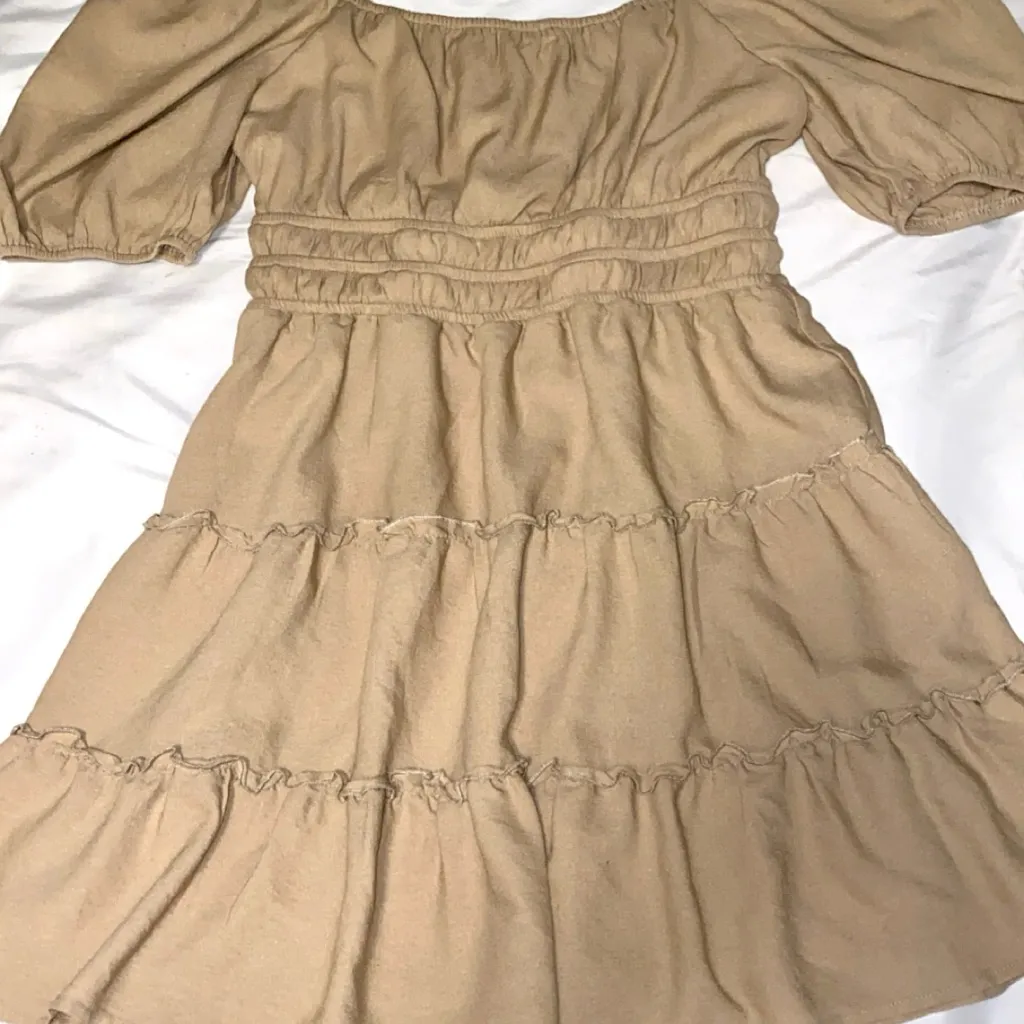 Lily Rose Tan Tiered women dress - Image 12
