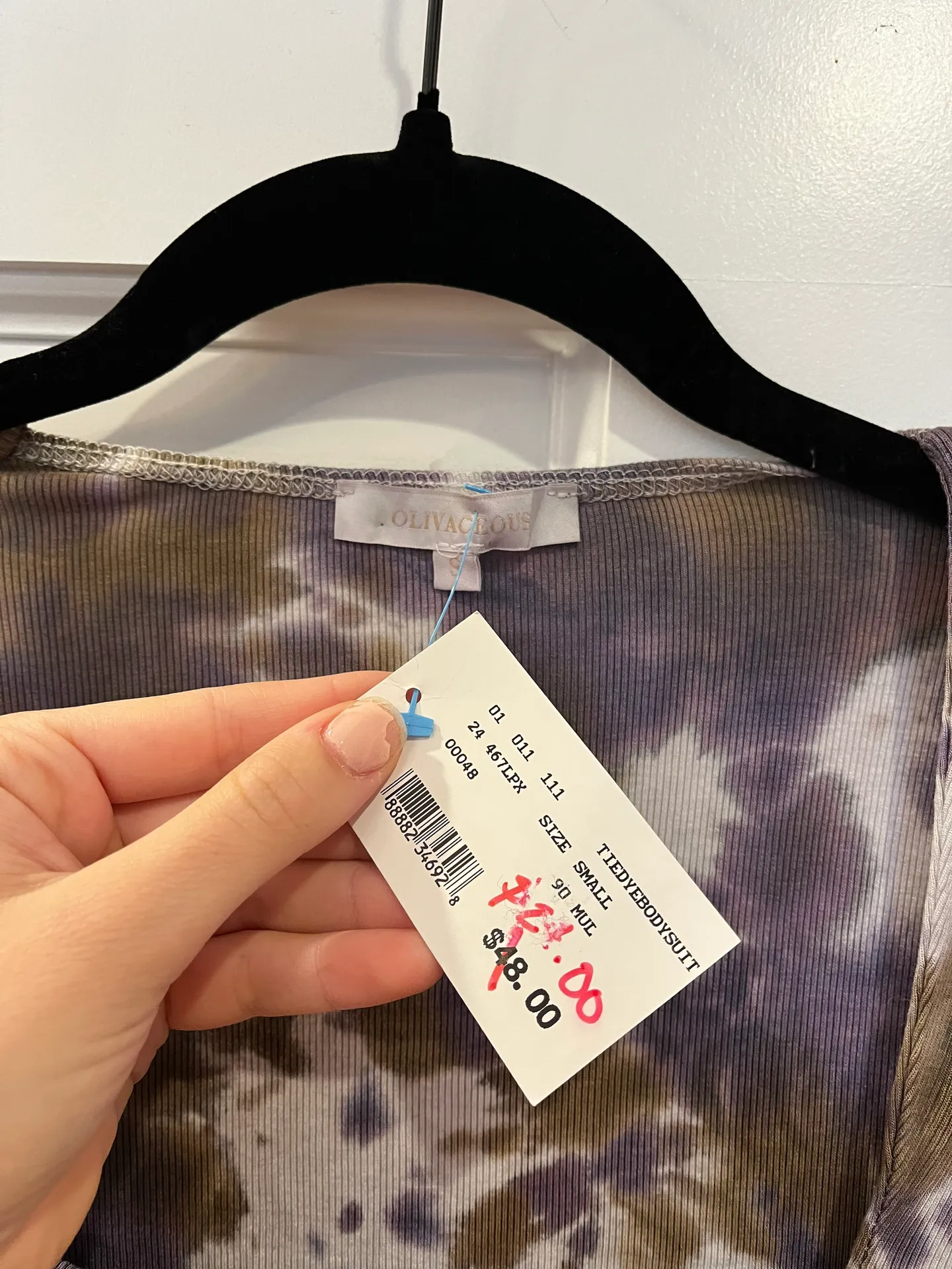 Olivaceous Purple Tie Dye Bodysuit - Image 3