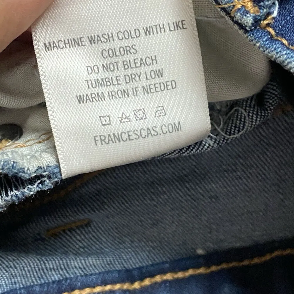 Harper Mini Skirt Y2K Women’s Small Distressed Denim Frayed Hem Jeans Blue - Image 11