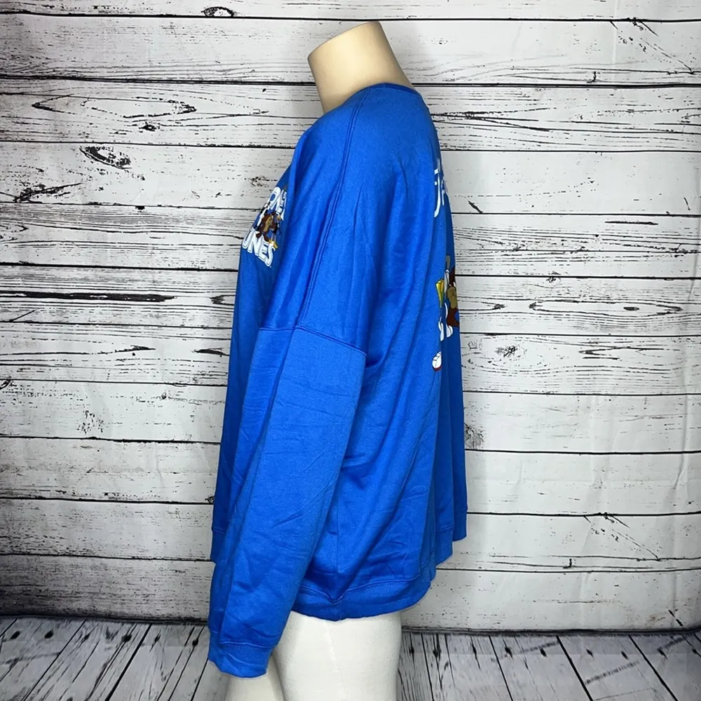 Looney Tunes NWT Size 3X Blue - That’s all Folks! Crew Neck Sweatshirt Top - Image 2