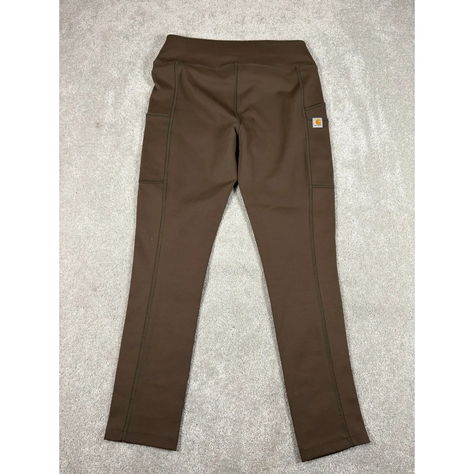 Carhartt Force Fitted Lightweight Ankle Length Leggings Green Women's Xs Pockets - Image 7