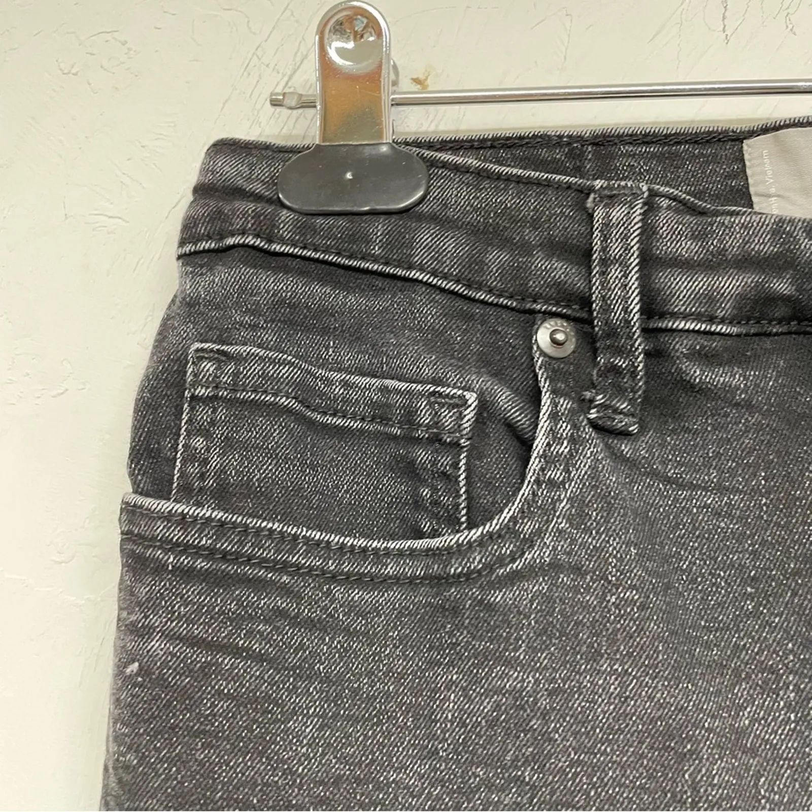 Everlane Grey High Rise Skinny Jeans Womens 27 Zip Fly Denim Casual Classic - Image 7