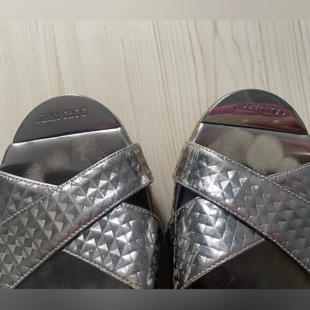 jimmy choo cork wedge sandals - Image 3