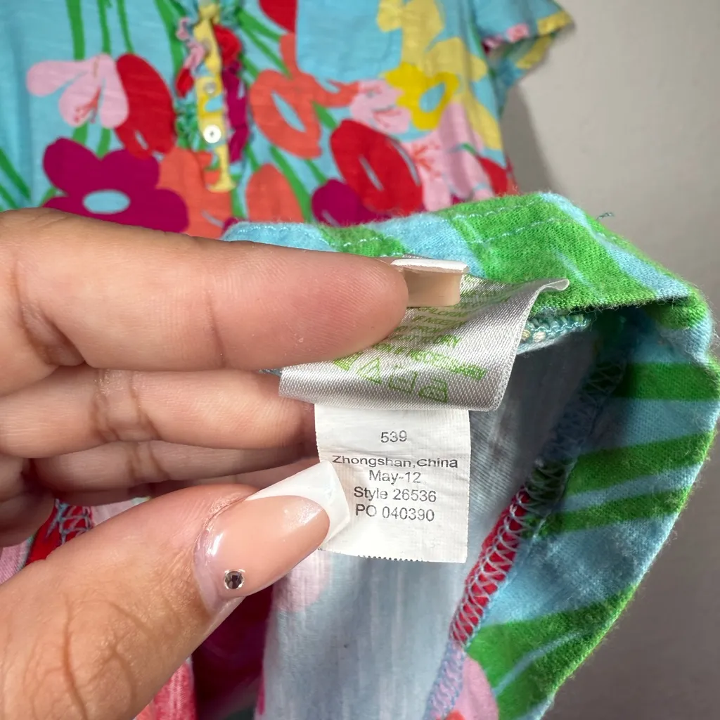 Lilly Pulitzer Carolyn Floral T Shirt Dress Size Medium - Image 7