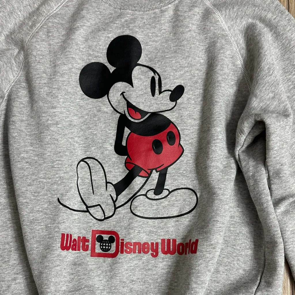 Walt Disney World Mickey Mouse Gray Sweatshirt - Image 2