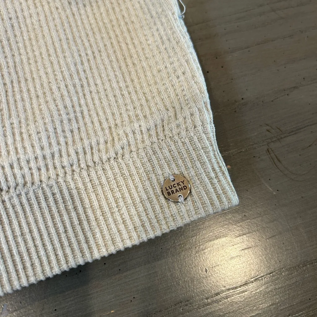 Lucky Brand Ribbed Gray Bralette - Image 3