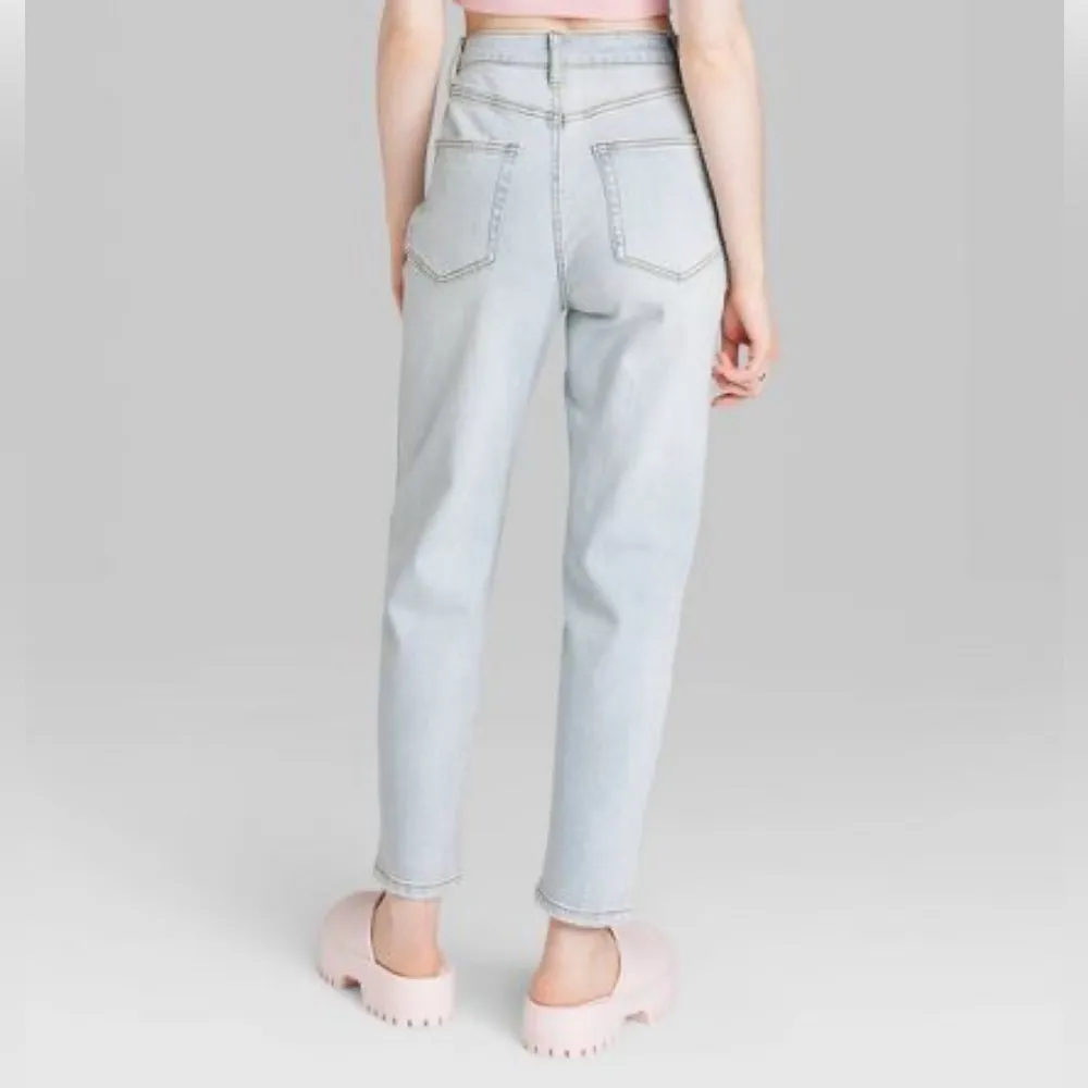 New Wild Fable Women's Super-High Rise Tapered Jeans Light Wash Size 26 NWT - Image 2