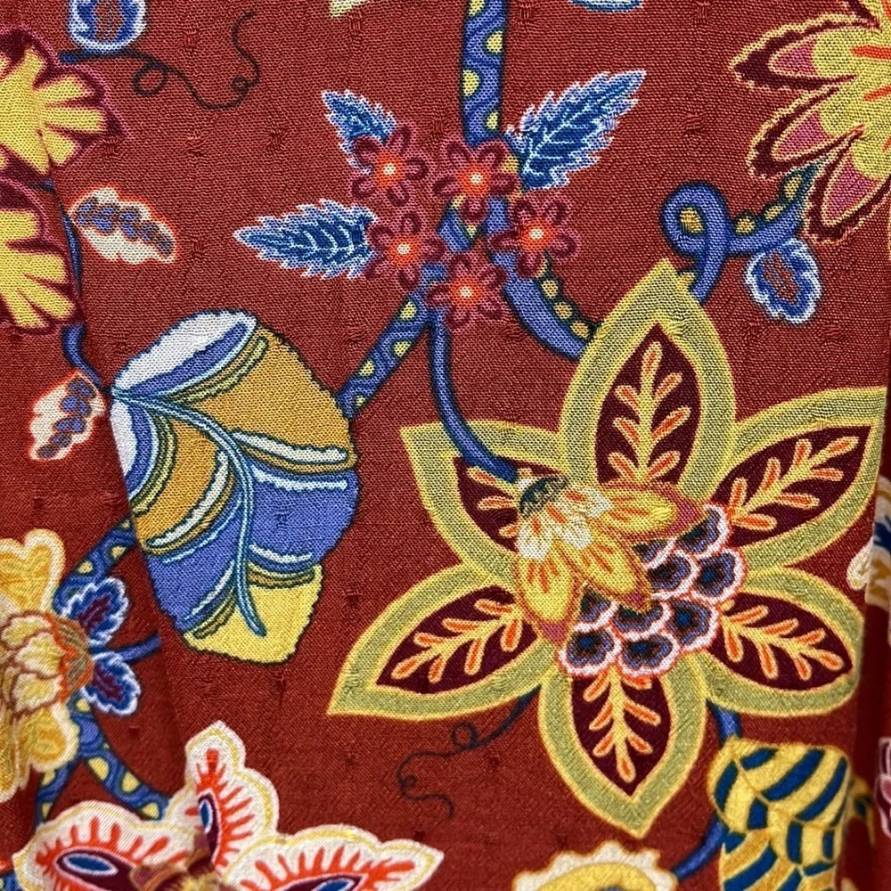 Matilda Jane NWT Garden Mums Mixed Print Floral Long Sleeve Top - Image 8