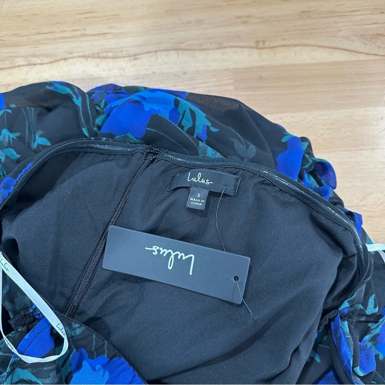 Lulus Blithesome Black Floral Print Ruched Off-the-Shoulder Midi Dress Romantic - Image 5