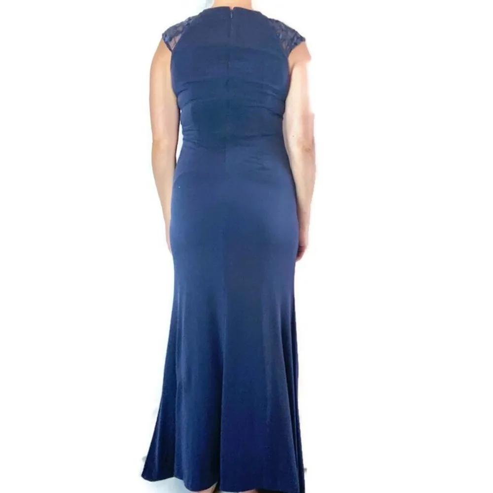 Calvin Klein Navy Blue Formal Maxi Dress Size 4 - Image 3